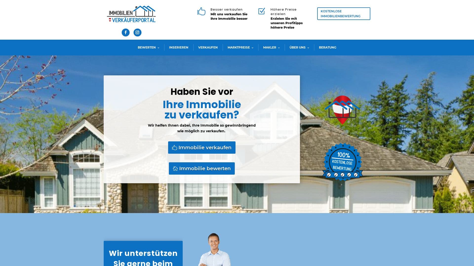 Immobilien Verkäuferportal