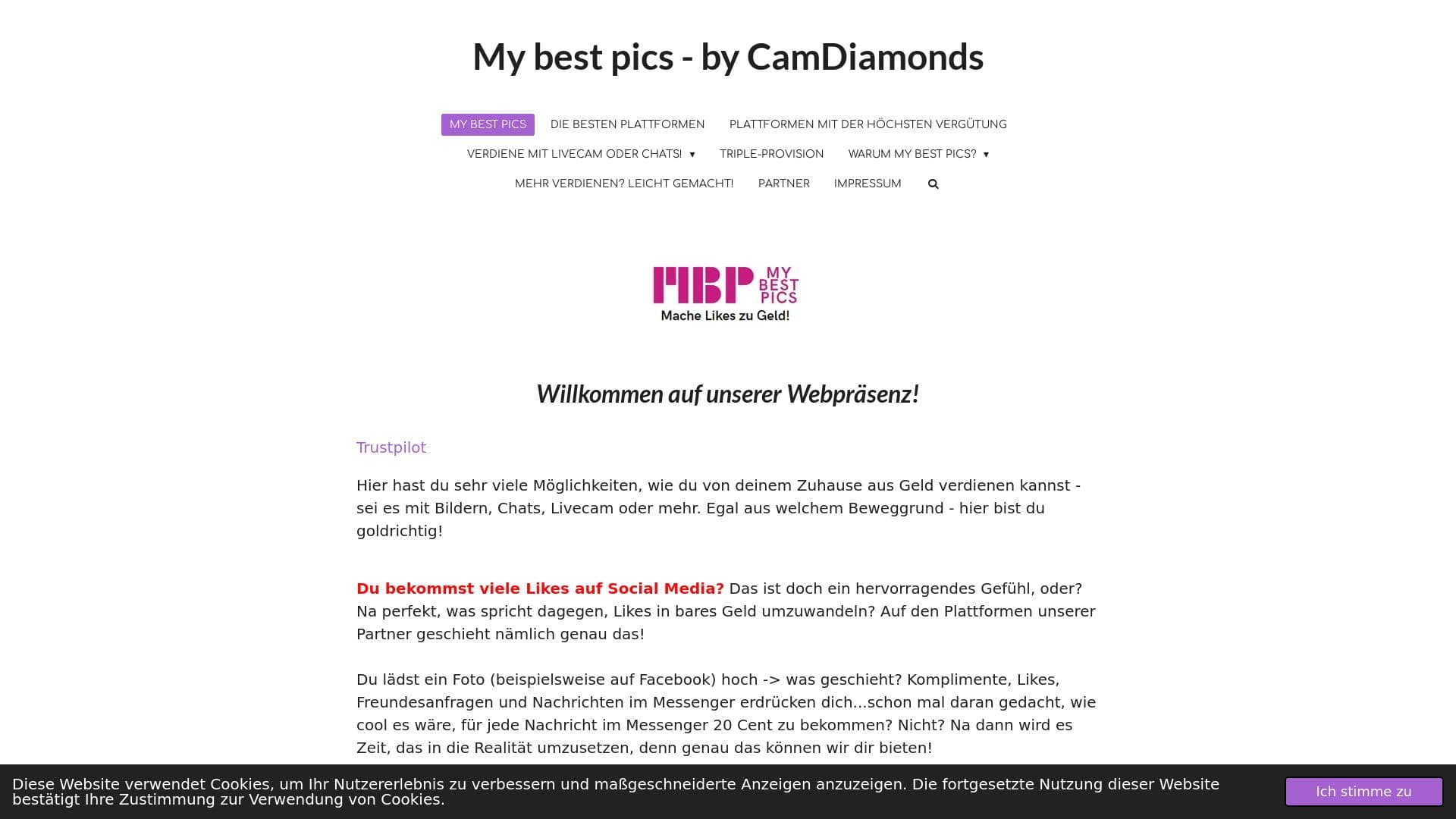 My Best Pics - mache Likes zu Geld!