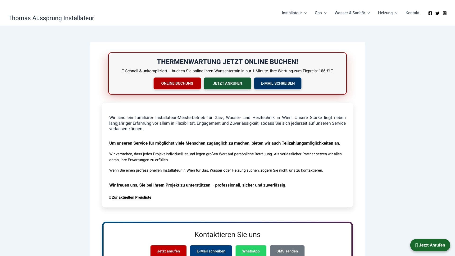 Thomas Aussprung Installateur