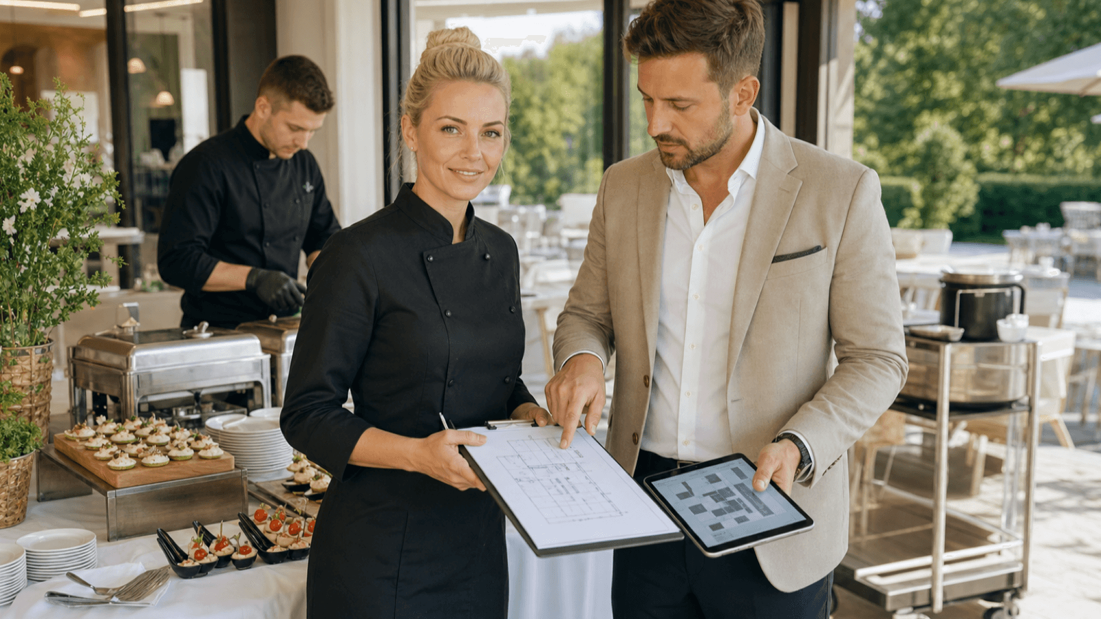 Catering-Website: Gästezahl, Menü und Ablauf klar zur Anfrage führen