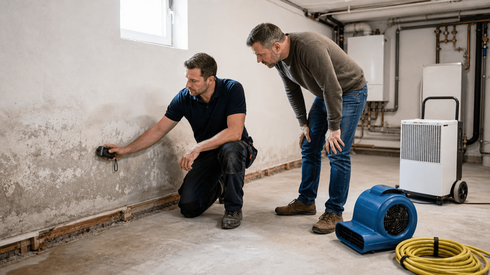 Gebäudetrocknung-Website: Wasserschäden und Anfragen klar erfassen