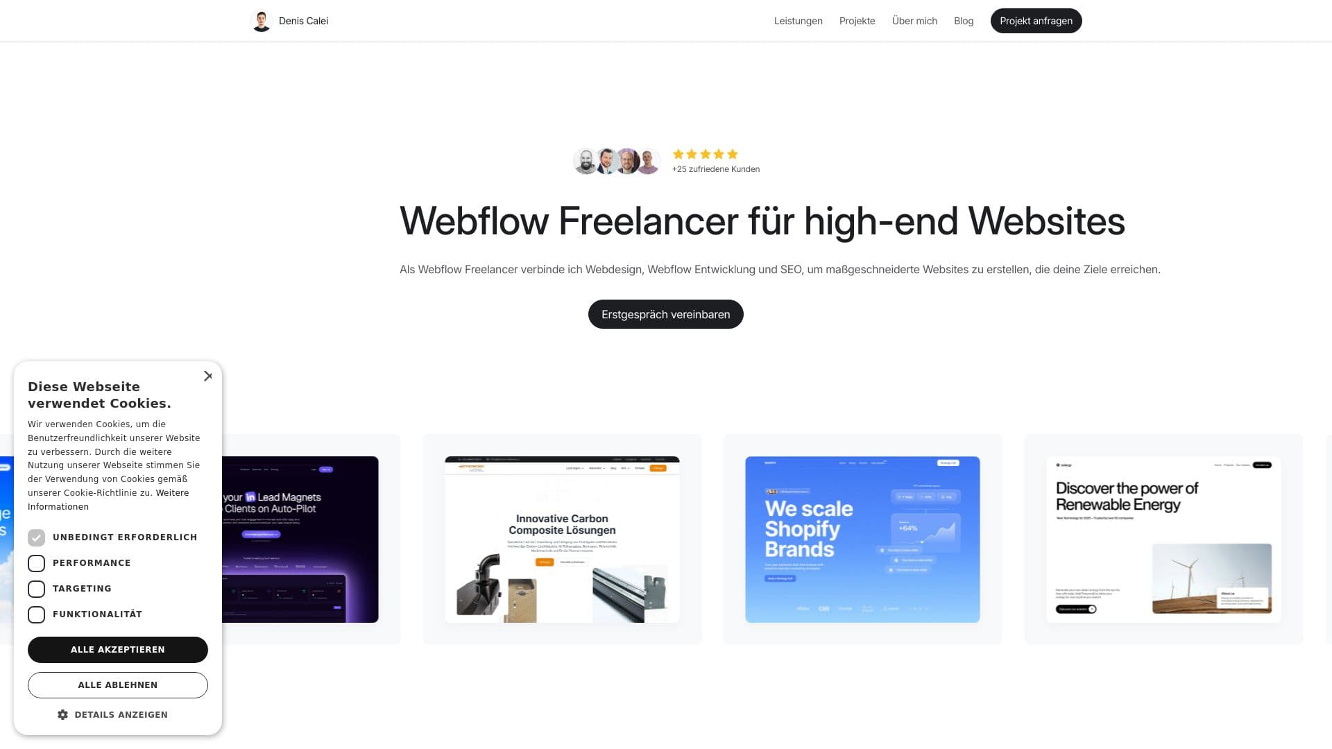 Denis Calei | Webflow Freelancer