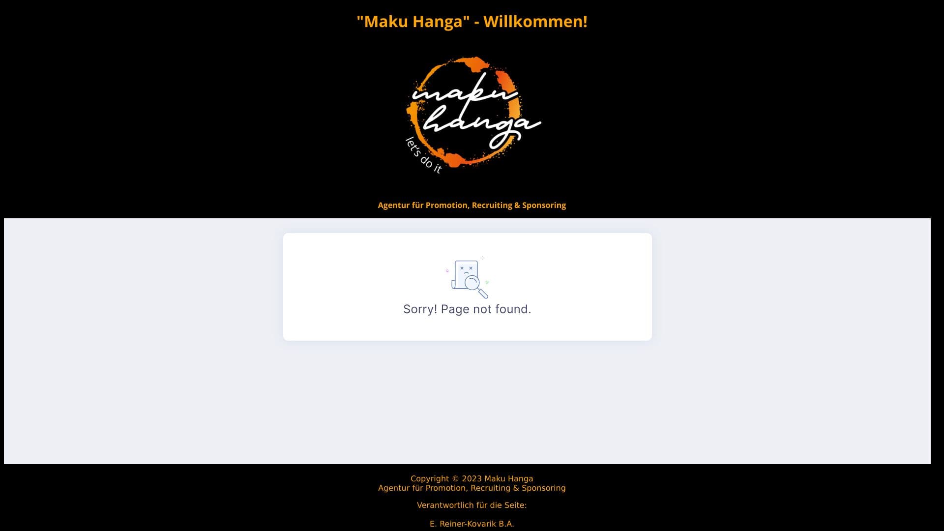 Maku Hanga - Agentur f. Promotion, Recruiting, Sponsoring und Wohnungsvermietung, Elisabeth Reiner-Kovarik