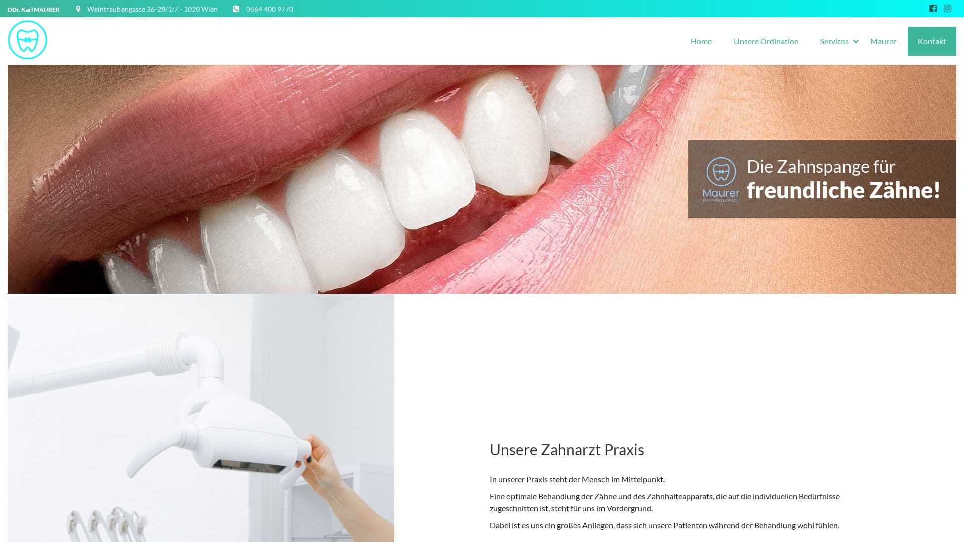 Ordination DDr. Karl Maurer - Zahnarzt 1020 Wien