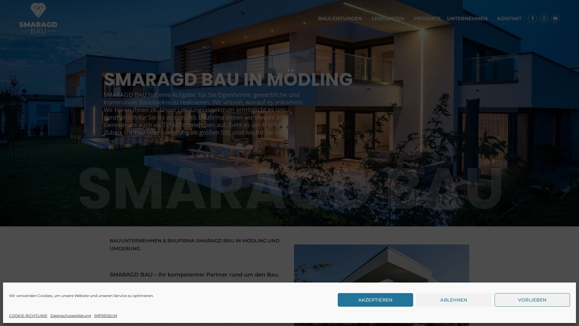 Smaragd Bau GmbH Bauunternehmen & Baufirma in Mödling