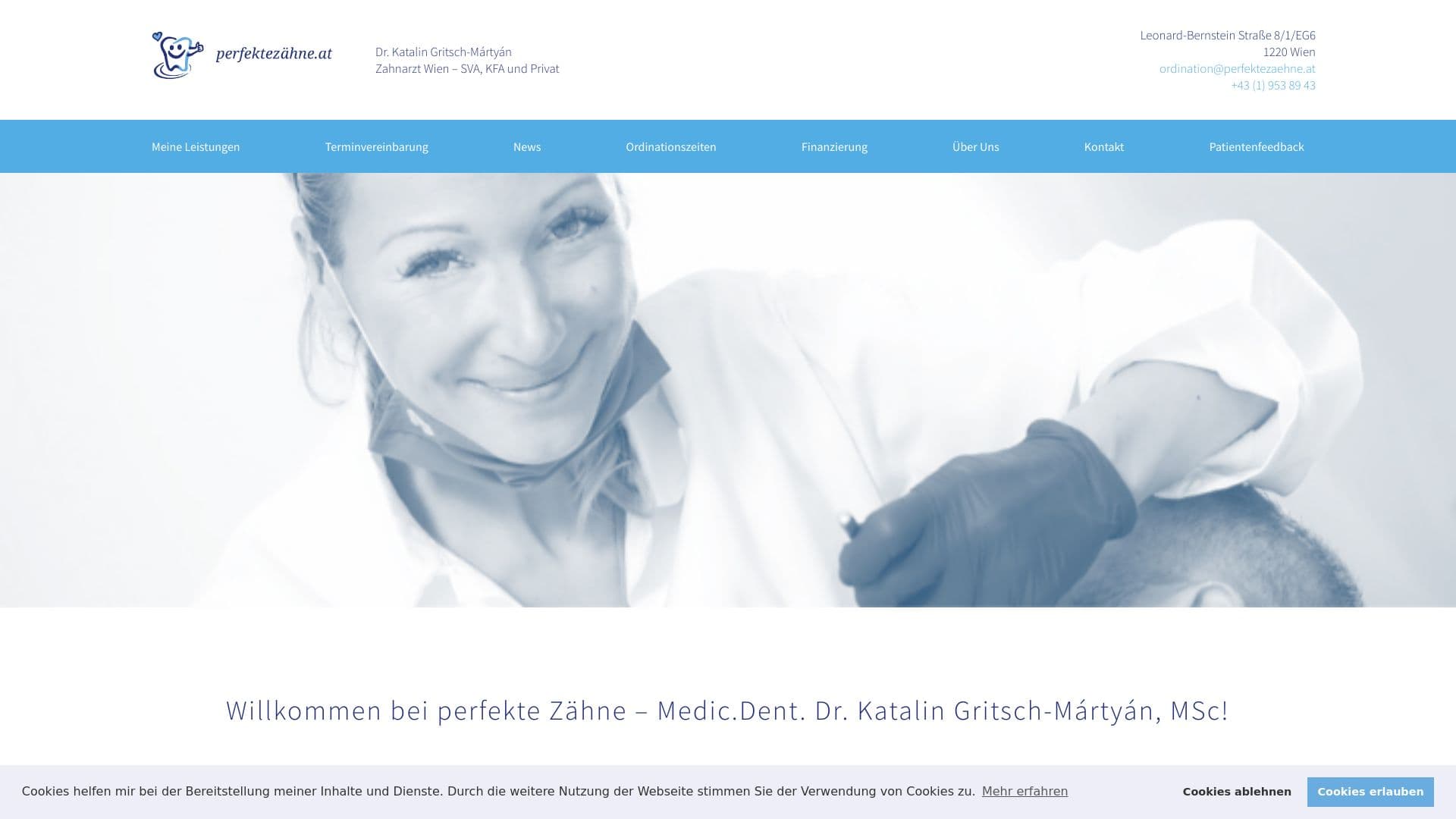Zahnärztin Dr Katalin Martyan – Ordination Perfekte Zähne